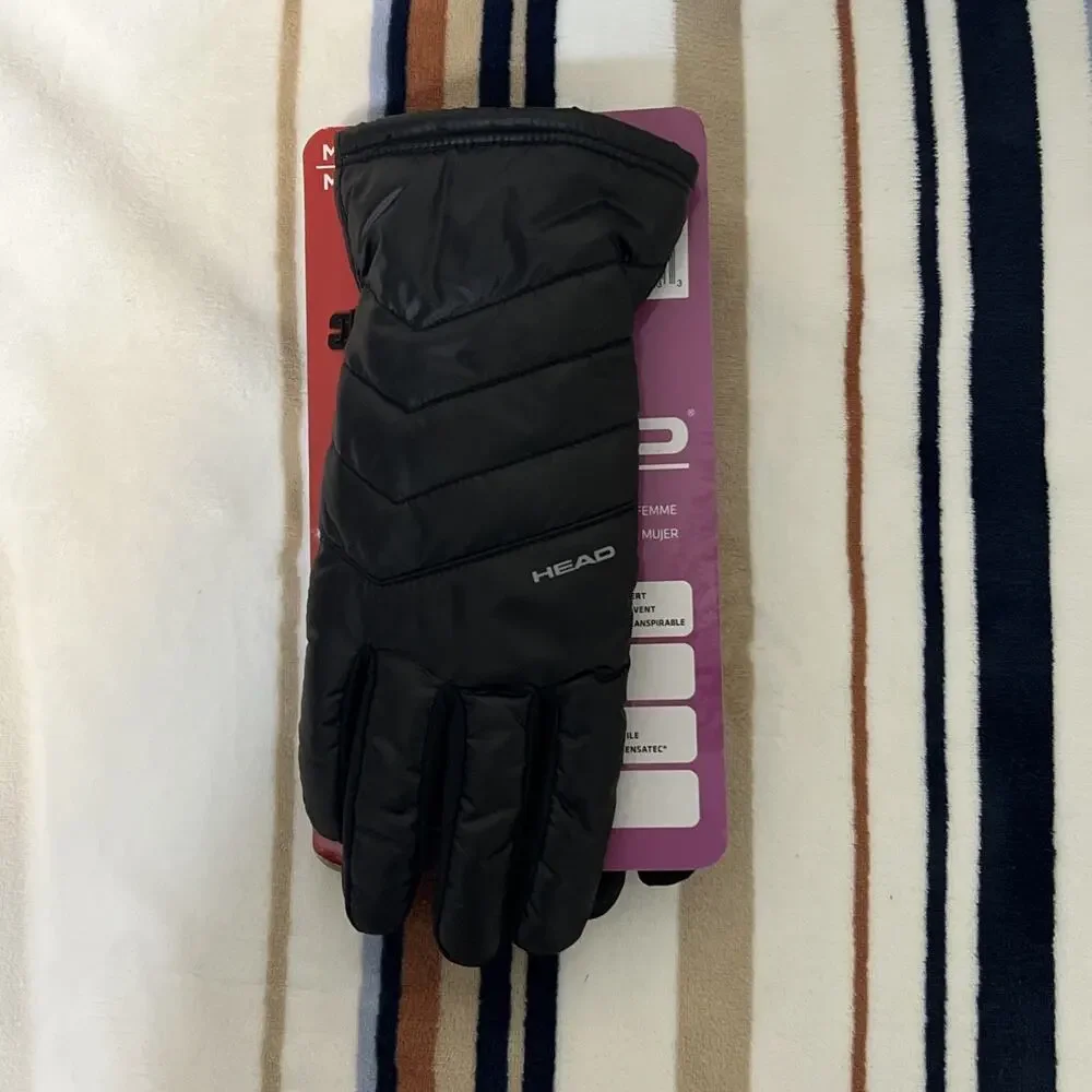 Head Gloves Women’s Medium Black Waterproof Hybrid Touchscreen